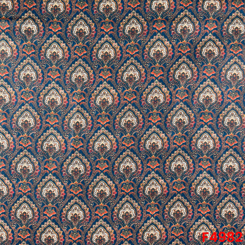 Digital Print Glaze Cotton Fabric-F4982